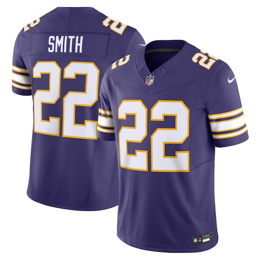 Men Minnesota Vikings #22 Harrison Smith Nike Purple Classic Vapor F.U.S.E. Limited NFL Jersey->minnesota vikings->NFL Jersey
